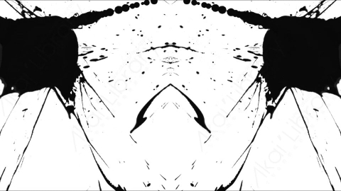 视频素材-Ink_Splat_Mirrored_4水墨洒落