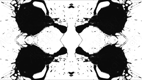视频素材-Ink_Splat_Mirrored_7水墨洒落