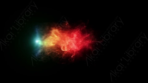 视频素材-魔法科幻枪火Multicolored_Flame_Muzzle_Side