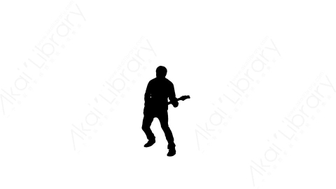 视频素材-Music_silhouets_Guitar_19s音乐演奏表演人物剪影