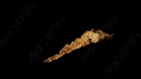 视频素材-Rampant_4K_Fire_031喷射火焰燃烧