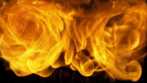 视频素材-motionVFX_fire_blow_from_bottom_01喷射火焰