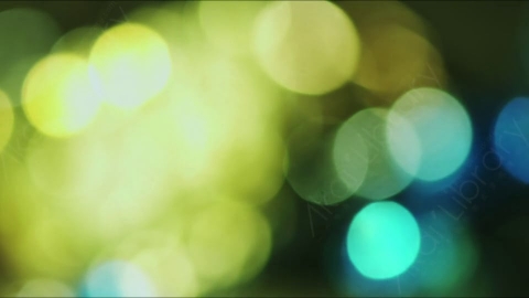 视频素材-光斑steady_circular_bokeh_blue_&_yellow