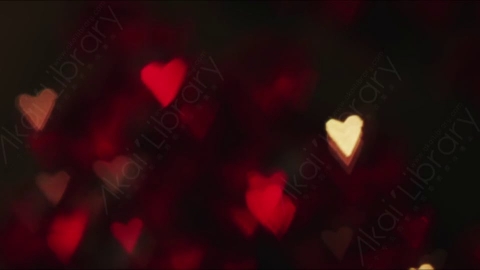 视频素材-光斑steady_heart_bokeh_red_&_yellow_02