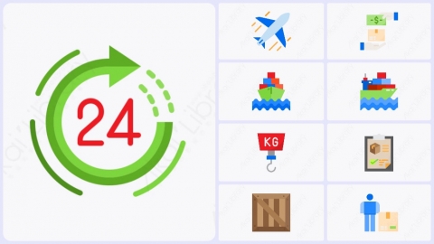 源库网-图片素材-36个扁平卡通快递运输交付元素图标.zip