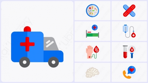 源库网-图片素材-50个扁平卡通医院医学医疗元素图标.zip