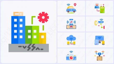 源库网-图片素材-50个扁平卡通智能技术元素图标.zip