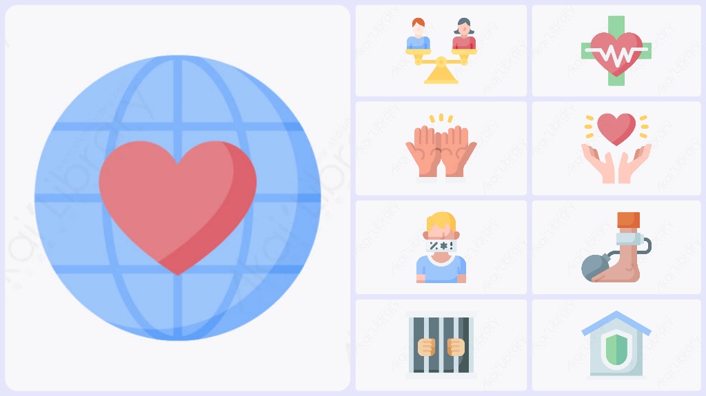 图片素材-50个MG卡通人权元素图标-每天快乐多一点