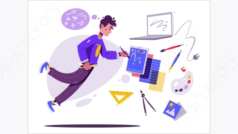 图片素材-表演者画家数字艺术家