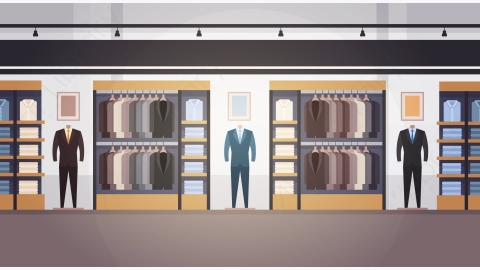 图片素材-大型时尚商店超市服装购物中心室内场景-4