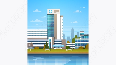 图片素材-现代城市市区建筑景观矢量图-2