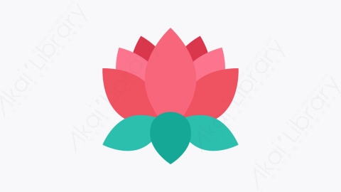 图片素材-001-花朵flower扁平卡通健康元素图标