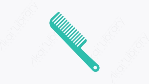 图片素材-001-毛刷hair_brush扁平卡通美容美发元素图标
