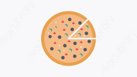 图片素材-001-比萨饼pizza扁平卡通派对元素图标