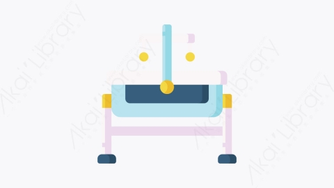 图片素材-002婴儿床baby cribMG卡通婴儿和玩具元素图标