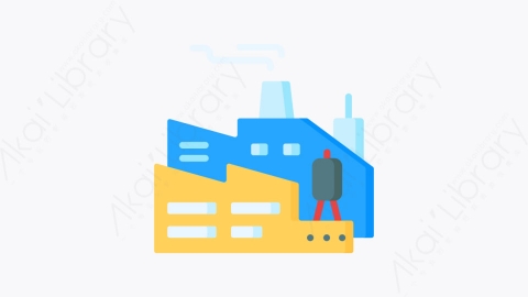 图片素材-002工厂 factoryMG卡通制造元素图标