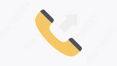 图片素材-002-拨出的电话outgoing_call扁平卡通通信元素图标