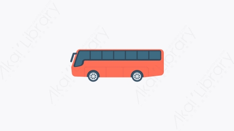 图片素材-003-总线bus扁平卡通城市生活元素图标