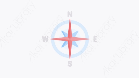 图片素材-003指南针 compassMG卡通北极和南极的元素图标