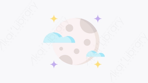 图片素材-004满月fullmoonMG卡通童话元素图标