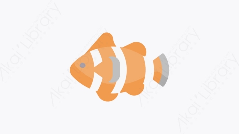 图片素材-005小丑鱼 clownfishMG卡通海上生活元素图标