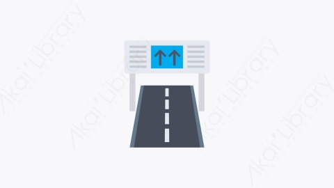 图片素材-005-高速公路highway卡通扁平机场元素图标