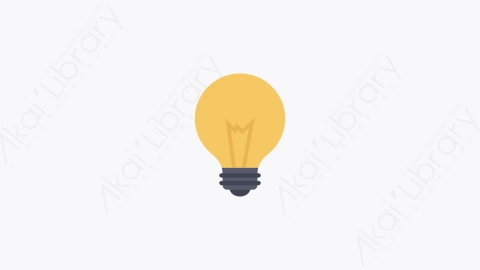 图片素材-006-灯泡light_bulb扁平卡通家电元素图标