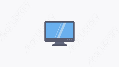 图片素材-007-监视器屏幕monitor_screen扁平卡通家电元素图标