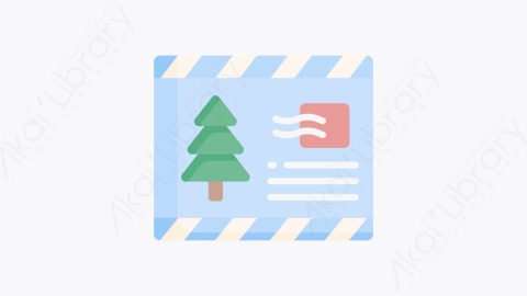 图片素材-007明信片 postcardMG卡通圣诞节元素图标