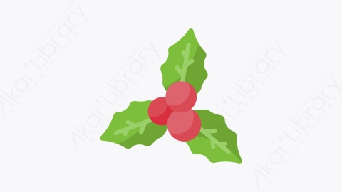 图片素材-008槲寄生 mistletoeMG卡通圣诞城市元素图标