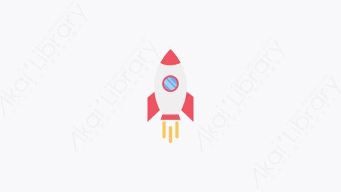 图片素材-008-火箭战舰rocket_ship扁平卡通空间元素图标