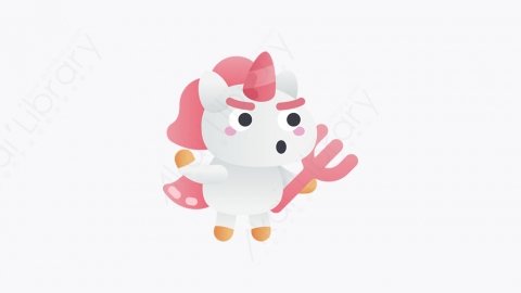 图片素材-010-魔鬼独角兽devil