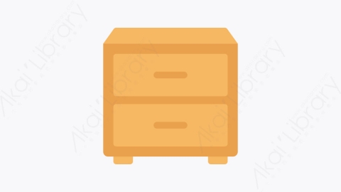图片素材-010-文件柜filing_cabinet扁平卡通办公空间元素图标