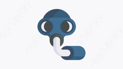 图片素材-011防毒面具 gas maskMG卡通个人防护装备PPE元素图标