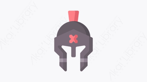 图片素材-011头盔helmetMG卡通中世纪元素图标