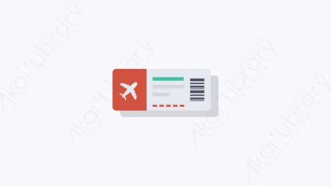 图片素材-012-门票tickets卡通扁平机场元素图标