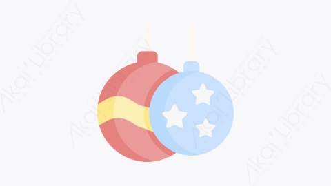 图片素材-013圣诞球 christmas ballMG卡通圣诞节元素图标