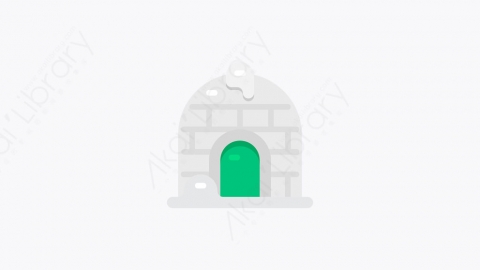 图片素材-013_雪块砌成圆顶小屋_igloo