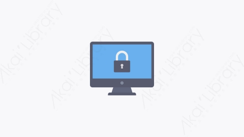 图片素材-013-监视器屏幕monitor_screen扁平卡通安全元素图标