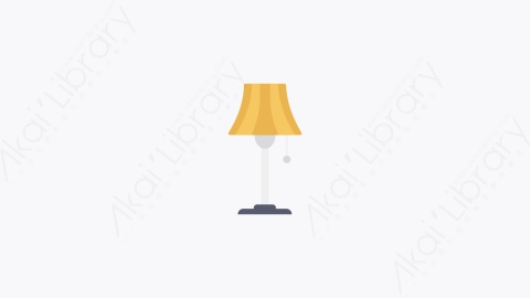 图片素材-013-台灯table_lamp扁平卡通家电元素图标