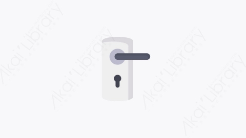 图片素材-014-门把手door_knob扁平卡通安全元素图标