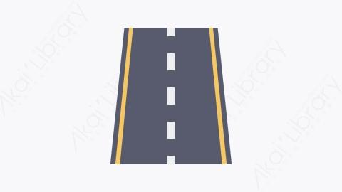图片素材-014-马路road扁平卡通城市生活元素图标