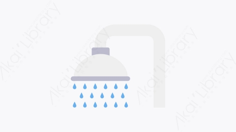 图片素材-014-淋浴头shower_head扁平卡通健康元素图标