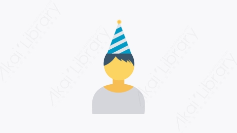 图片素材-018-生日男孩birthday_boy扁平卡通生日聚会元素图标