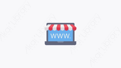 图片素材-018-网上商店online_shop扁平卡通购物和电子商务元素图标
