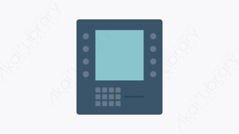 图片素材-020-自动取款机atm_machine扁平卡通城市生活元素图标