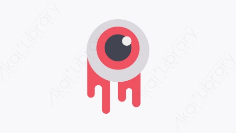 图片素材-020-眼珠eye_ball扁平卡通万圣节元素图标