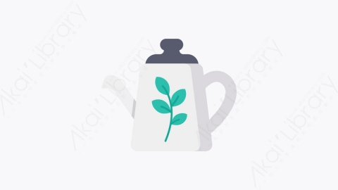 图片素材-020-茶壶tea_pot扁平卡通健康元素图标