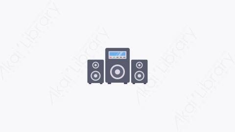 图片素材-021-扬声器loudspeaker扁平卡通家电元素图标