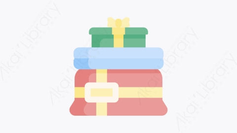 图片素材-022圣诞袋 christmas bagMG卡通圣诞节元素图标
